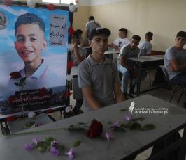 مدرسة أبو عبيدة الثانية في بيت لاهيا شمال قطاع غزة تستقبل عامها الدراسي الجديد بحزن لافتقادها ثلاثة من طلبتها خلال العدوان الإسرائيلي الأخير