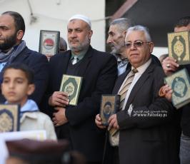 مدارس غزة تنظم وقفات احتجاجية تنديدا بحرق كتاب الله في السويد (5)