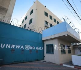   اضراب الأونروا في غزة احتجاجا على عدم تلبية مطالب الموظفين (4)