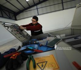 تسليم المنشآت التي أعيد بناؤها في المنطقة الصناعية بغزة (7)