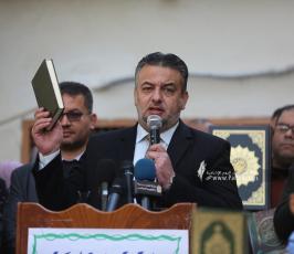 مدارس غزة تنظم وقفات احتجاجية تنديدا بحرق كتاب الله في السويد (9)