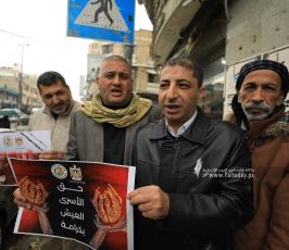 مهجة القدس تنظم وقفة في غزة احتجاجا على اعتداء الاحتلال على الأسيرات في سجن الدامون (10)