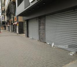 اضرب بمدينة غزة محلات تجارية (10)