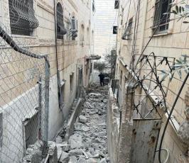 منزل الجعبري بعد تفجيره صباح اليوم (5)