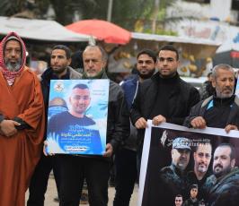 الجهاد الإسلامى وسرايا القدس بمحافظة غزة تنظمان وقفة بعنوان أوفياء للأسرى والشهداء (12)