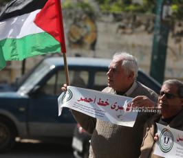 مؤتمر صحفي للقوى الوطنية بغزة بالتزامن مع رام الله بشأن اضراب الأسرى (9)