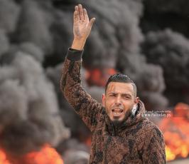 اطارات  ومواجهات على حدود غزة (19)
