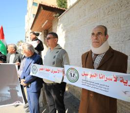 مؤتمر صحفي للقوى الوطنية بغزة بالتزامن مع رام الله بشأن اضراب الأسرى (5)