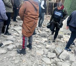 منزل الجعبري بعد تفجيره صباح اليوم (6)