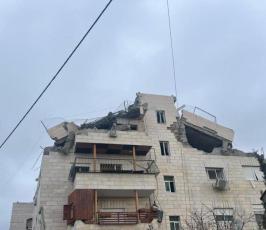 منزل الجعبري بعد تفجيره صباح اليوم (4)