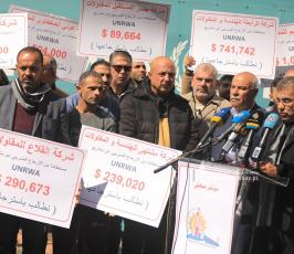 مؤتمر صحفي للمقاولين بغزة حول التأكيد على مقاطعة عطاءاتالأونرواوالاعلان عن الاجراءات التصعيدية (11)