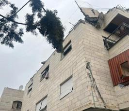 منزل الجعبري بعد تفجيره صباح اليوم (1)