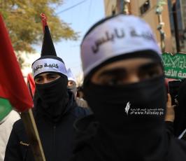 طلبة الجامعات في غزة ينظمون وقفة دعم واسناد للمقاومة في الضفة والقدس (2)