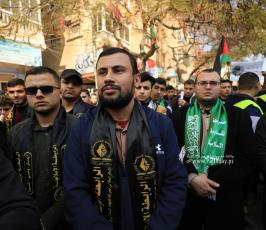 طلبة الجامعات في غزة ينظمون وقفة دعم واسناد للمقاومة في الضفة والقدس (6)