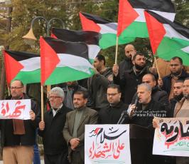 وقفة للفصائل الفلسطينية في غزة للتنديد بجريمة الاحتلال في أريحا (8)