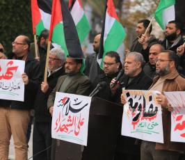 وقفة للفصائل الفلسطينية في غزة للتنديد بجريمة الاحتلال في أريحا (7)