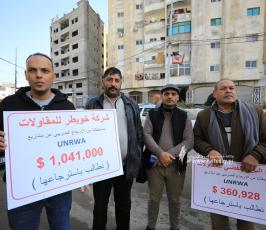 مؤتمر صحفي للمقاولين بغزة حول التأكيد على مقاطعة عطاءاتالأونرواوالاعلان عن الاجراءات التصعيدية (3)
