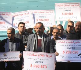 مؤتمر صحفي للمقاولين بغزة حول التأكيد على مقاطعة عطاءاتالأونرواوالاعلان عن الاجراءات التصعيدية (7)