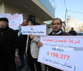 مؤتمر صحفي للمقاولين بغزة حول التأكيد على مقاطعة عطاءاتالأونرواوالاعلان عن الاجراءات التصعيدية (2)