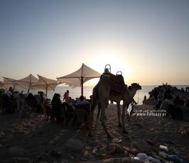 شاطئ بحر غزة  كافتيرات ومطاعم غزة على شاطئ البحر تتزين لاستقبال الصيف (5)