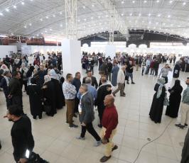 افتتاح المعرض الوطني النوعي الكبير نتنفـس حرية في قاعة الشاليهات الكبرى غرب غزة (1)