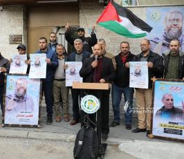 خيمة التضامن مع الشيخ خضر عدنان وسط مدينة غزة تواصل فعالياتها بحضور جماهيري واسع (1)