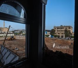 اثار الدمار الذى لحق بمنازل وأراضى المواطنين من القصف الصهيونى على غزة (13)