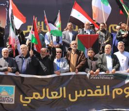 مسيرة حاشدة إحياءً ليوم القدس العالمي بغزة (24)