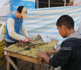 بالصور الفسيخ.. زينة موائد الغزيين في عيد الفطر (3)