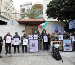 خيمة التضامن مع الشيخ خضر عدنان وسط مدينة غزة تواصل فعالياتها بحضور جماهيري واسع (6)