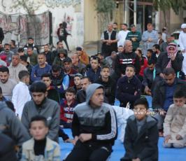الجهاد الإسلامي بغزة  تقيم صلاة عيد الفطر في العراء (8)