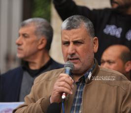 خيمة التضامن مع الشيخ خضر عدنان وسط مدينة غزة تواصل فعالياتها بحضور جماهيري واسع (14)