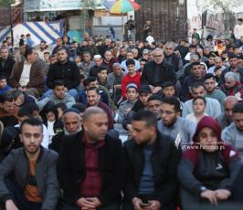 الجهاد الإسلامي بغزة  تقيم صلاة عيد الفطر في العراء (10)