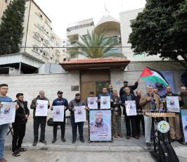 خيمة التضامن مع الشيخ خضر عدنان وسط مدينة غزة تواصل فعالياتها بحضور جماهيري واسع (7)