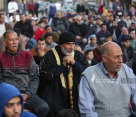 الجهاد الإسلامي بغزة  تقيم صلاة عيد الفطر في العراء (6)