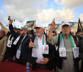 القوى والفصائل الفلسطينية تشارك في مهرجان ثأر الأحرار الذي نظمته حركة الجهاد الاسلامي بغزة (20)