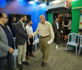 بيت عزاء الحاج خليل البهتينى فى قناة القدس اليوم (13)