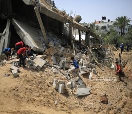  منزل لعائلة بشير في بلدة دير البلح وسط قطاع غزة (4)