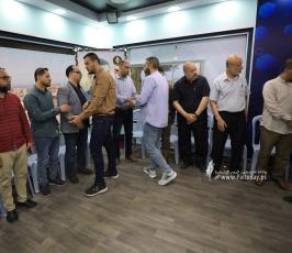 بيت عزاء الحاج خليل البهتينى فى قناة القدس اليوم (23)