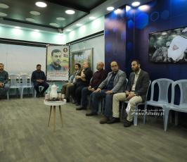 بيت عزاء الحاج خليل البهتينى فى قناة القدس اليوم (8)