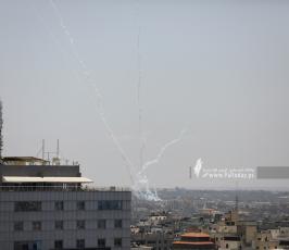 رشقات الصاروخية تجاه المدن المحتلة (9)