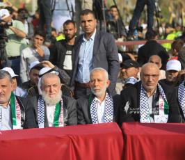 القوى والفصائل الفلسطينية تشارك في مهرجان ثأر الأحرار الذي نظمته حركة الجهاد الاسلامي بغزة (16)