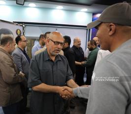 بيت عزاء الحاج خليل البهتينى فى قناة القدس اليوم (40)