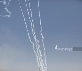 رشقات الصاروخية تجاه المدن المحتلة (7)