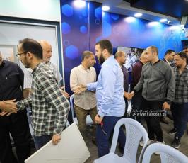 بيت عزاء الحاج خليل البهتينى فى قناة القدس اليوم (34)