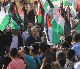 الاحتلال يقمع مسيرة العلم الفلسطيني شرق مدينة غزة (26)