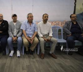 بيت عزاء الحاج خليل البهتينى فى قناة القدس اليوم (31)