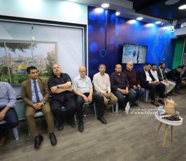 بيت عزاء الحاج خليل البهتينى فى قناة القدس اليوم (25)