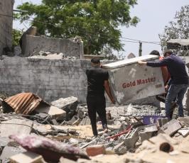 منزل عائلة بنات في بيت لاهيا شمال قطاع غزة خلال معركة ثأر الأحرار (13)
