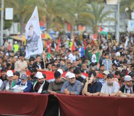 القوى والفصائل الفلسطينية تشارك في مهرجان ثأر الأحرار الذي نظمته حركة الجهاد الاسلامي بغزة (5)